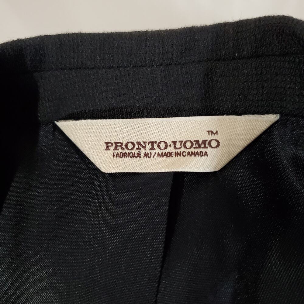 Pronto Uomo Vintage Mens Worsted Wool Blazer Sportcoat Jacket Size 42 Tall - Picture 8 of 13